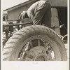 The tractor driver is colored. His wages when he works is one dollar and fifty cents a day as long as there is daylight. Aldridge Plantation, [near Leland] Mississippi