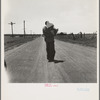 Man going home with relief. Bought provisions. Near Oil City, Oklahoma. Carter County