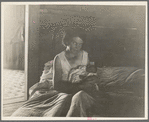 Sharecropper's wife and her youngest child. Near Cleveland, Mississippi