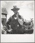 Former tenant farmer on a large cotton farm now a tractor driver for one dollar a day on same farm. Bell County, Texas