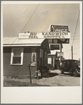 Roadside stand and filling station near Ennis, Texas