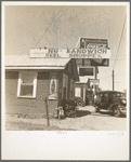 Roadside stand and filling station near Ennis, Texas