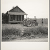 This ex-tenant still lives on the plantation but works for wages of one dollar a day. He estimated that he worked about 190 days during 1936. Near Clarksdale, Mississippi