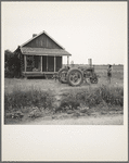This ex-tenant still lives on the plantation but works for wages of one dollar a day. He estimated that he worked about 190 days during 1936. Near Clarksdale, Mississippi