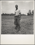 One of the farmers at the Delta cooperative farm. Hillhouse, Mississippi