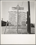 Chamber of Commerce sign. Drew, Mississippi