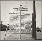 Chamber of Commerce sign. Drew, Mississippi