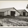 Tractor garage at the Aldridge Plantation near Leland, Mississippi