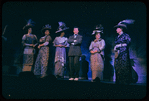 Robert Preston [center], Helen Raymond [right] and unidentified others in the stage production The Music Man
