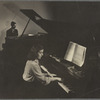 Alan Hovhaness and Maro Ajemian at pianos