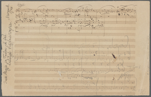 Sketches for the prelude and act one of Tristan und Isolde