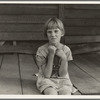 Sharecropper's child whose father receives five dollars a month "furnish" from the landowners. Macon County, Georgia