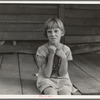 Sharecropper's child whose father receives five dollars a month "furnish" from the landowners. Macon County, Georgia