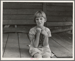 Sharecropper's child whose father receives five dollars a month "furnish" from the landowners. Macon County, Georgia