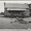 Landless family of cotton sharecroppers, Macon County, Georgia. For their labor they receive half the crop they produce, and the equivalent of ten dollars a month "furnish" (credit) from the landlord