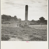 Standing chimneys are a common sight in Greene County. They often stand in gullied fields indicating where a plantation house once stood. Georgia
