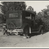 A sharecropper's car near Hartwell, Georgia