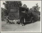 A sharecropper's car near Hartwell, Georgia
