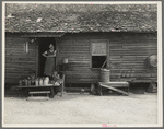 Wife and child of sharecropper near Gaffney, South Carolina. The farmer does a little day labor for his landlord. He received fifty cents a day in 1936, sixty to seventy-five cents in 1937