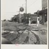 The town of Caddo, Oklahoma. Migrants leave the small towns as well as the farms of the southwest. This region is a source of many emigrants to the Pacific Coast