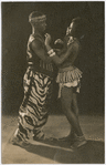Asadata Dafora and a female dancer in a standing duet