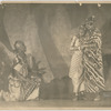 Asadata Dafora as the Bridegroom, with two women dancers in a scene from "Kykunkor"