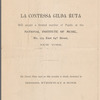 Grand vocal and orchestral concert given by Countess Gilda Ruta