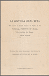 Grand vocal and orchestral concert given by Countess Gilda Ruta