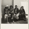 Mexicans entering the United States. United States immigration station, El Paso, Texas