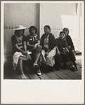 Mexicans entering the United States. United States immigration station, El Paso, Texas
