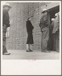 Destitute farm labor families come to Farm Security Administration distributing depot to apply for food grant. Kern County, California