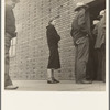 Destitute farm labor families come to Farm Security Administration distributing depot to apply for food grant. Kern County, California