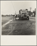 Sunday morning, Kern County, California. Many Texans, Oklahomans, Arkansans are settling in this country. Their cultures and forms of religious expression are being transferred with them