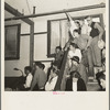 Listening to the speaker at the Conference to Aid Agricultural Organization during the cotton strike (Steinbeck Committee). Bakersfield, Kern County, California
