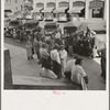 Outside the Labor Temple where the conference called by the Steinbeck Committee during the cotton strike is being held. Bakersfield, California