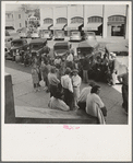 Outside the Labor Temple where the conference called by the Steinbeck Committee during the cotton strike is being held. Bakersfield, California