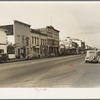 Up the main street of a valley town. Gilroy, California