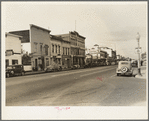 Up the main street of a valley town. Gilroy, California