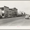 Up the main street of a valley town. Gilroy, California