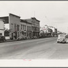 Up the main street of a valley town. Gilroy, California