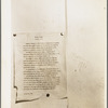 Camp bulletin board in Shafter camp for migratory workers, Farm Security Administration (FSA) camp, California. This notice is a statement of self-determined policy drawn up by the camp committee of elected officers, known as the camp council