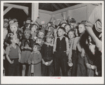 Halloween party at Shafter migrant camp, California