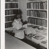 Arvin camp for migrant workers (Farm Security Administration-FSA) California. A small library in camp with Works Progress Administration (WPA) librarian in charge is now available to agricultural workers
