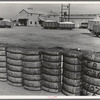 Kaweah Delta Cooperative cotton gin and yard. Tulare County, California. There are three such cooperatives in the southern cotton industry