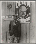 Migratory field worker, leader of the cotton strike of October 1938, which took place just before the election. Kern County, California
