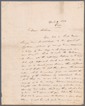 Autograph note unsigned, 9 April 1822