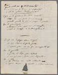 Holograph poem, "Stornelli"