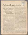 The jewelers' circular and horological review