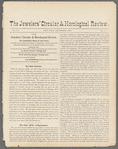 The jewelers' circular and horological review