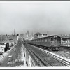 [Queens, N.Y. ] Subway and Manhattan's skyline